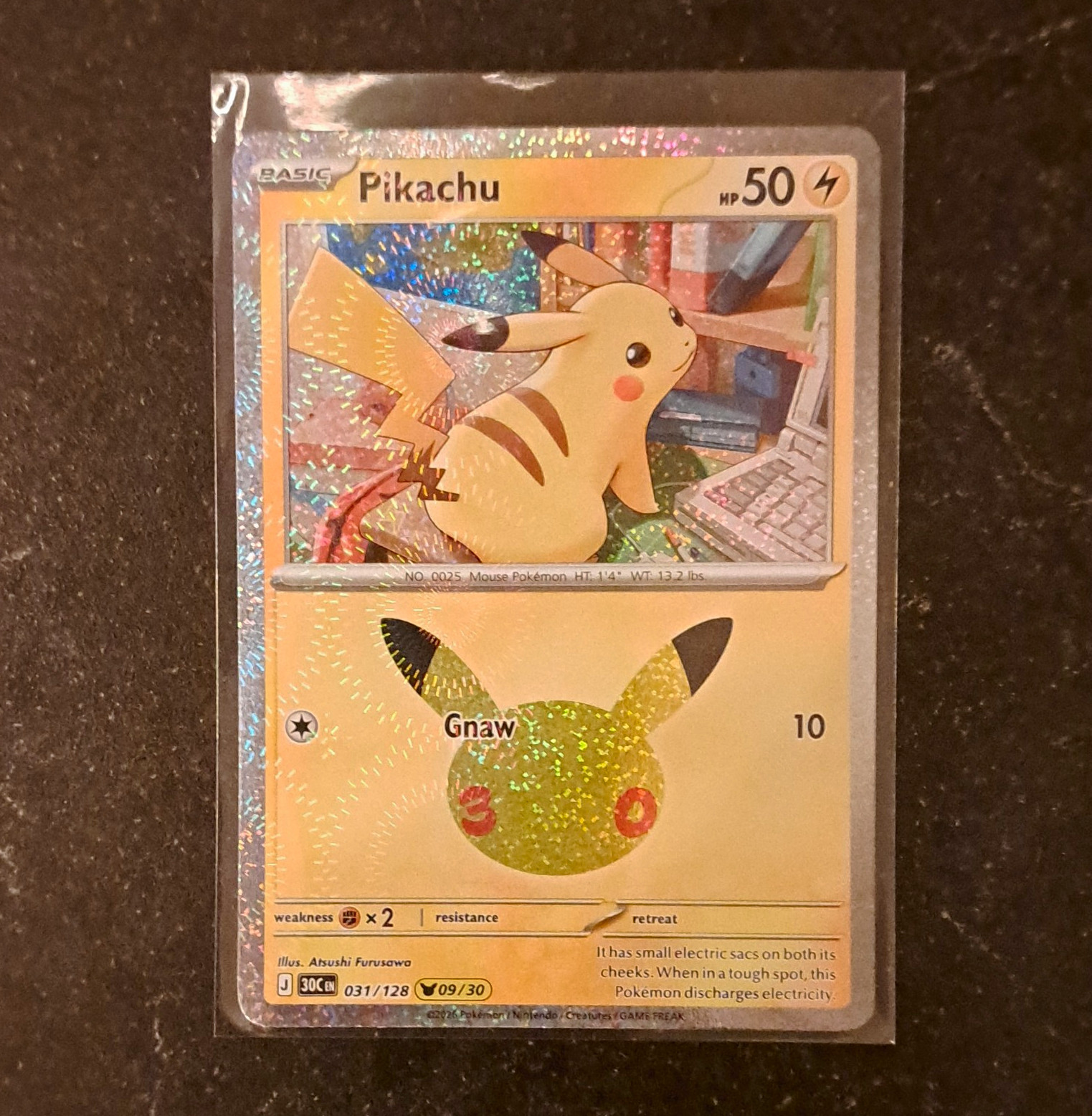 Pikachu 31/128 (9/30) 30th Celebrations