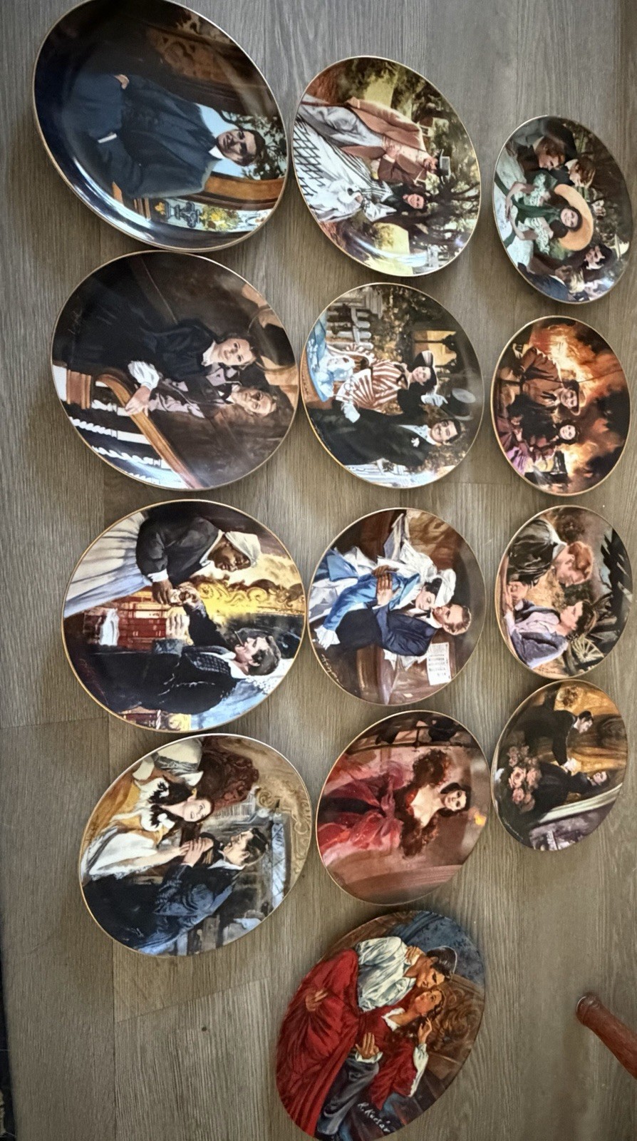 Gone with the Wind Golden Anniversary Series Plate Collection Complete set