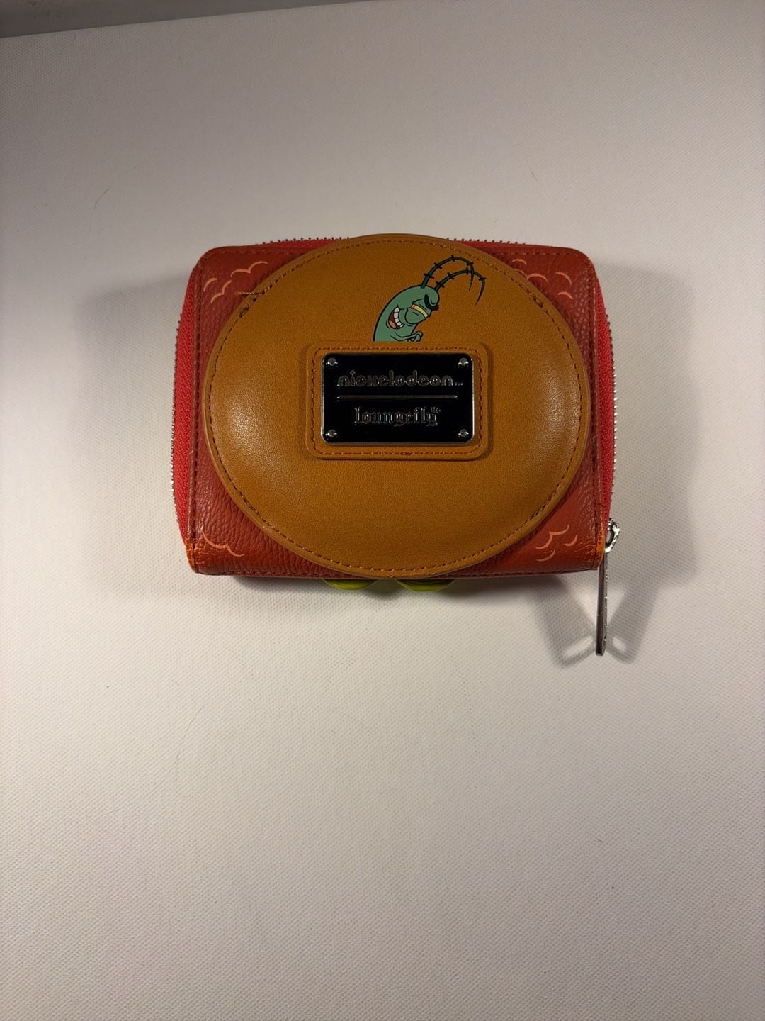 Loungefly Nickelodeon SpongeBob Plankton Krabby Patty Zip Around Wallet