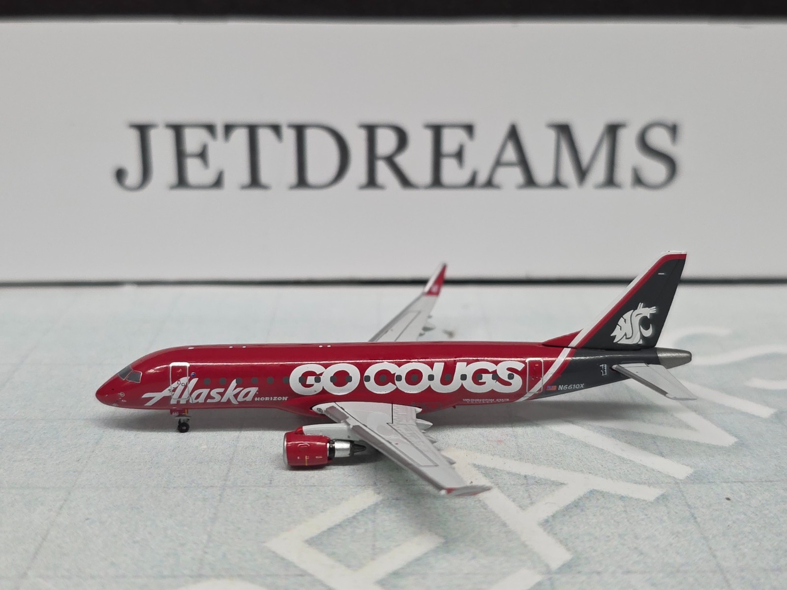 1/400 ALAKSA HORIZON EMBRAER ERJ-175 / 175LR GO COUGS COLORS N661QX GEMINI JETS