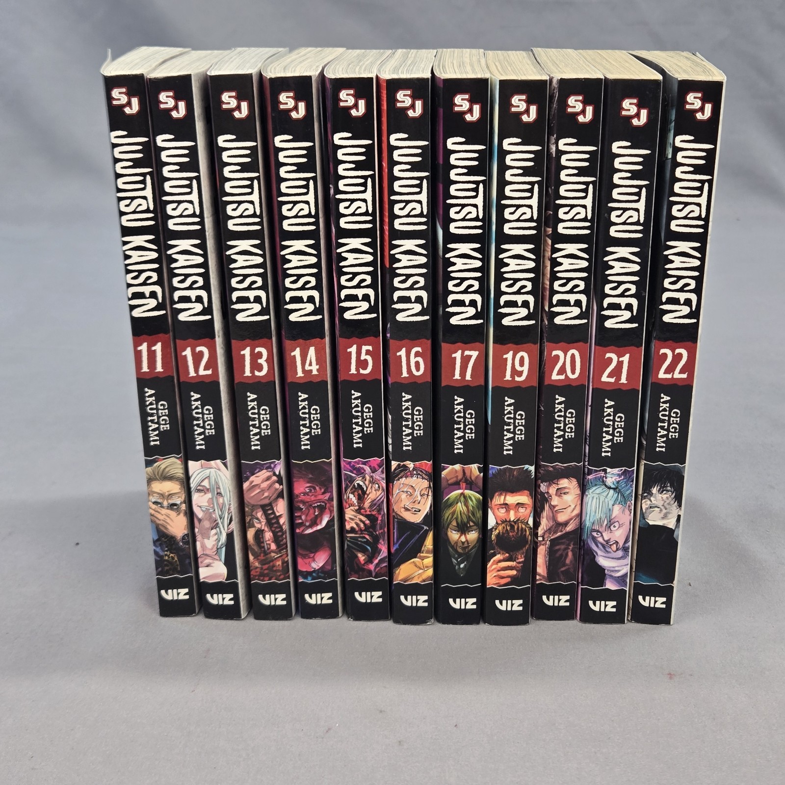 Jujutsu Kaisen Manga Vol 11-17, 19-22 English VIZ Media Gege Akutami 11 Book Lot