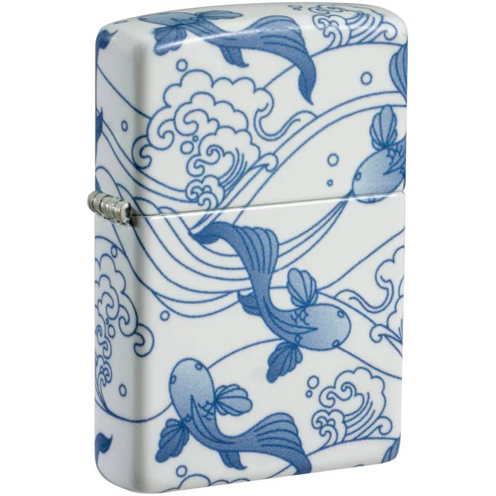 Zippo 46948, Fish Design, 540 Matte Windproof Lighter, NEW