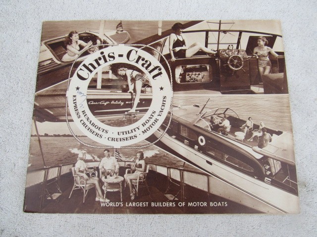 Chris-Craft ChrisCraft Corp full line boat sales catalog 1952  47 pages  11\