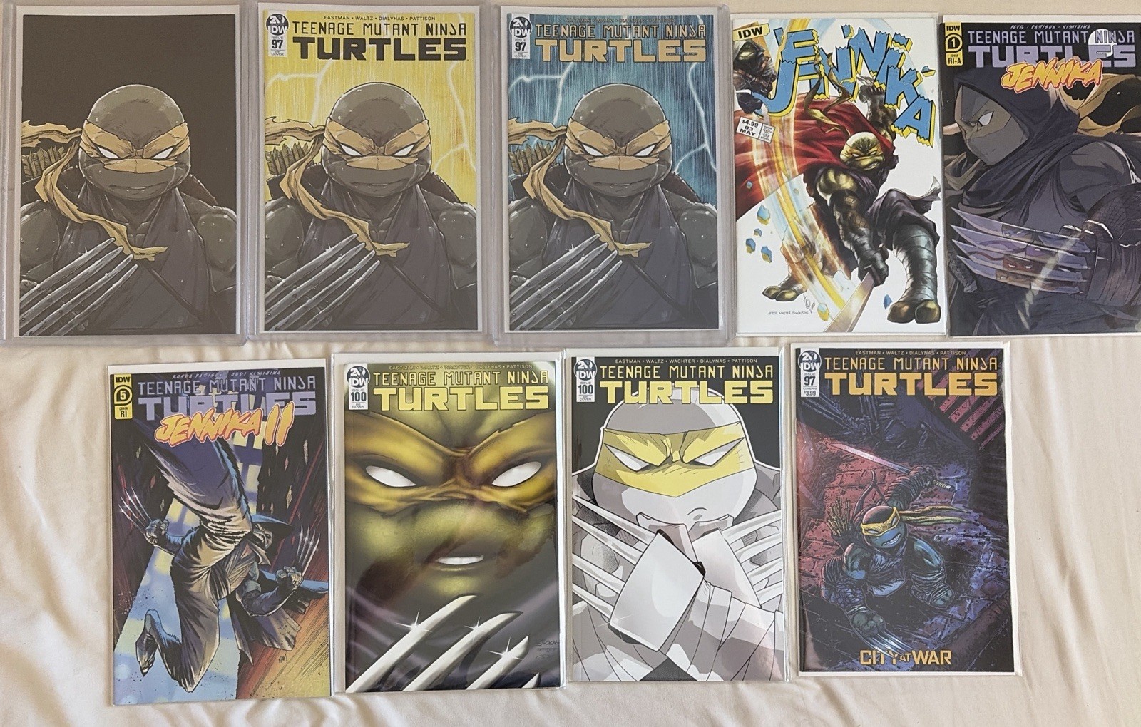 Tmnt #97 Teenage Mutant Ninja Turtles DIALYNAS Virgin Variant Rare Set lot of 9