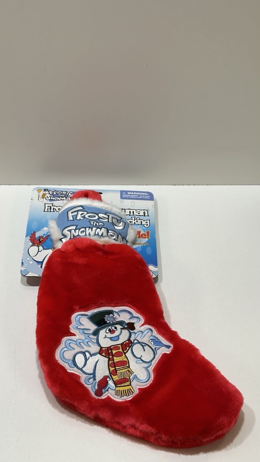 2003 Gemmy Frosty The Snowman Singing Christmas Hanging Stocking Tested