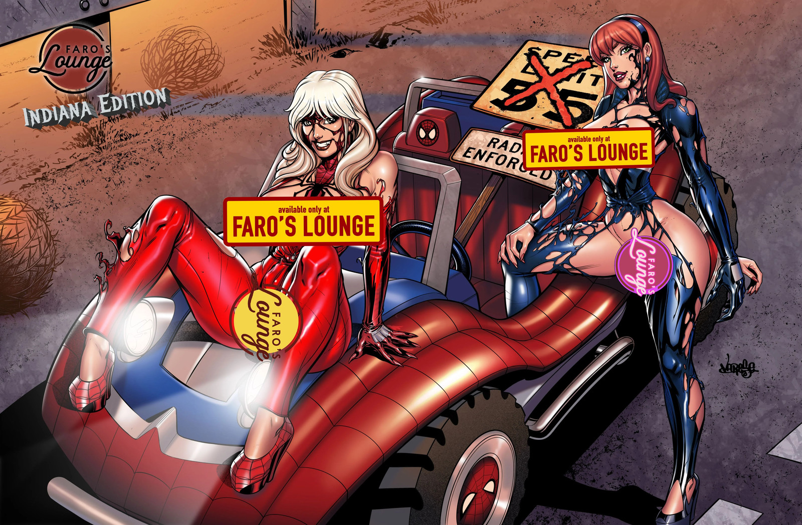 Indiana - American Safari Sketchbook - Gwen & Mary Jane - Spider-Mobile