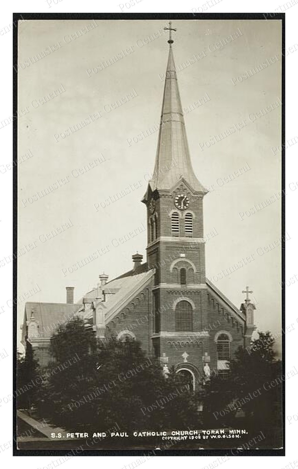 Torah Minnesota Peter and Paul Church Standard Postcard COPY RPPC