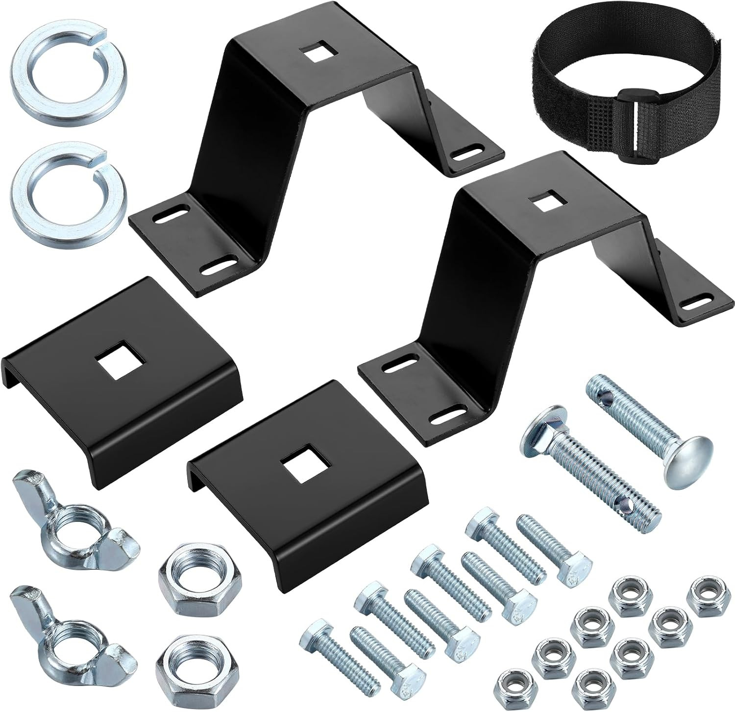 High Lift Jack Mount System Farm Jack Mount Kit 2 Mounting Brackets, 2 Mounting