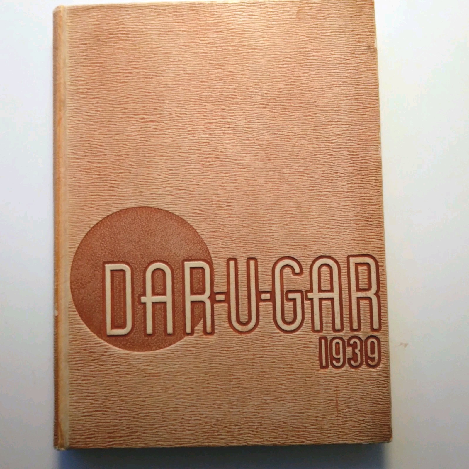 Vtg. COMPTON JR. COLLEGE YEARBOOK 1939 DARUGAR Clubs Basketball Football Signed