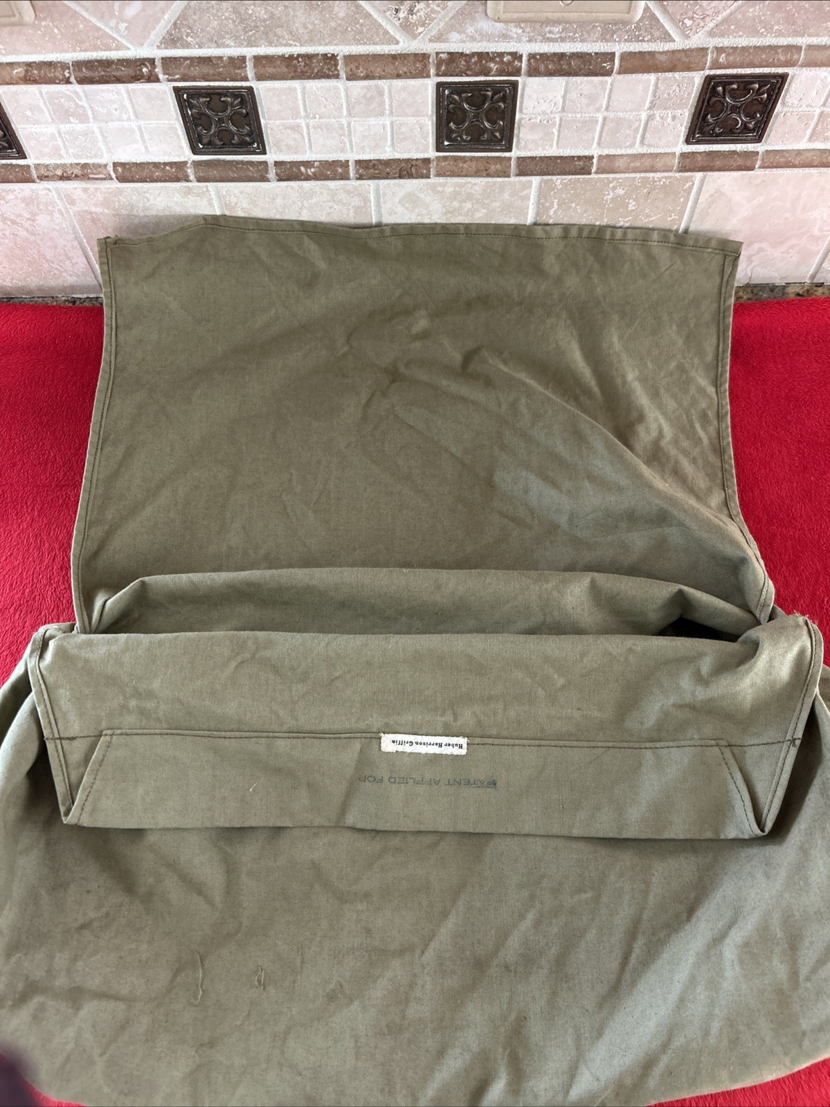 Vintage Named 1940s WWII Military Aviator Kit Bag RARE 624814 Pilot USN Flyers