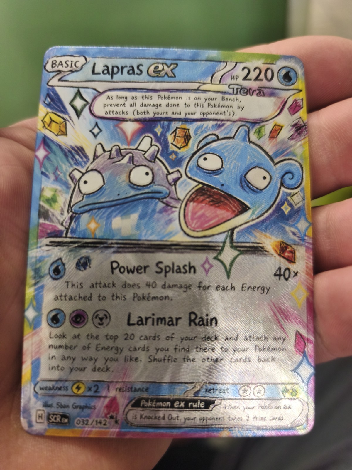 Pokemon CCG Lapras Ex Custom CCG Card In Excellent Condition Pokemon CCG Card Pokemon CCG Lapras Ex Custom CCG Card In Excellent Condition Pokemon CCG Card