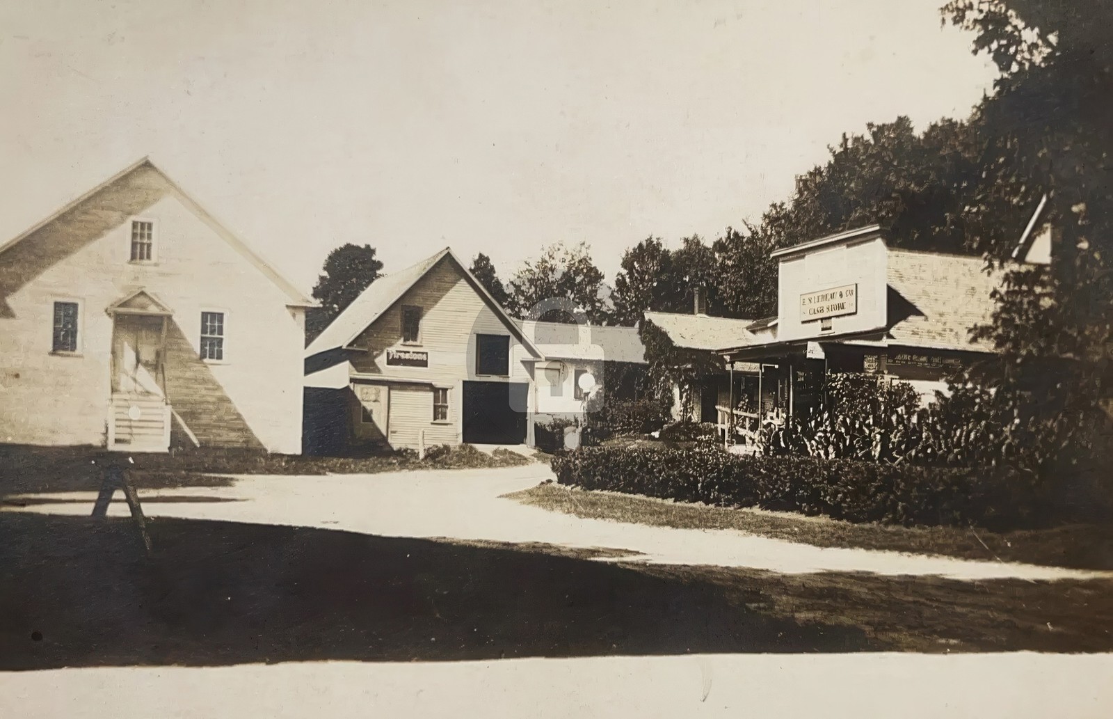 1920s Canterbury NH Town Hall Store New Hampshire RPPC Photo Postcard COPY