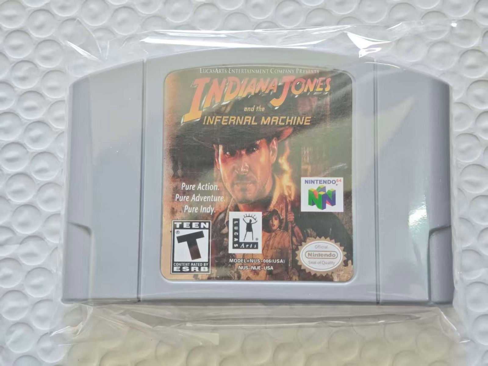 Indiana Jones and the Infernal Machine Cartridge For N64 Console US Version