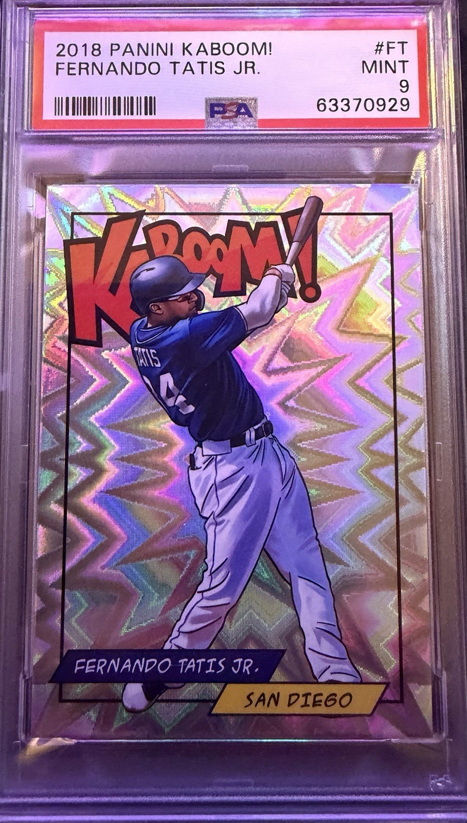 2018 PANINI KABOOM #FT FERNANDO TATIS JR. PSA 9