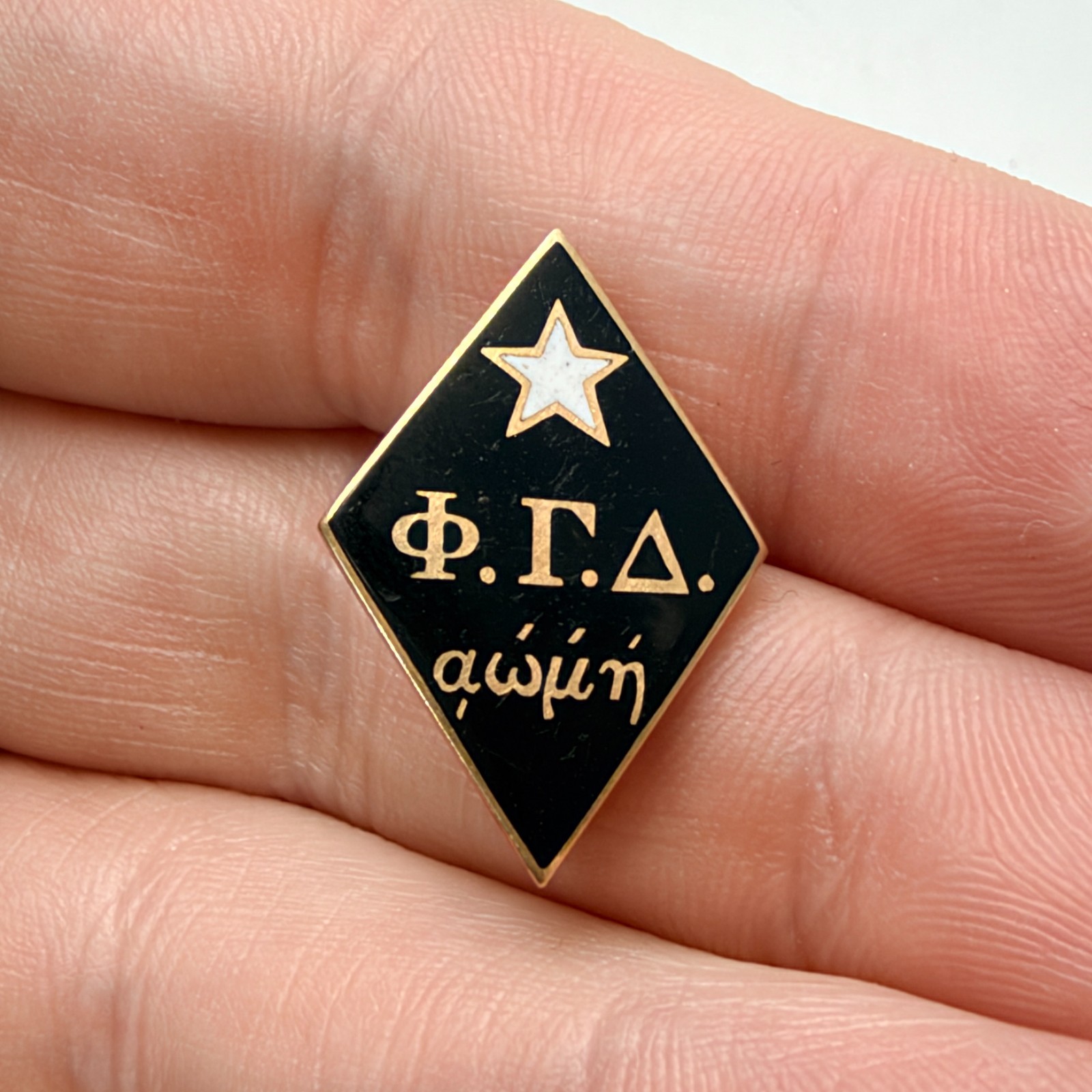 1931 10k Gold UPenn Phi Gamma Delta Fraternity Member Pin Badge FIJI Vintage