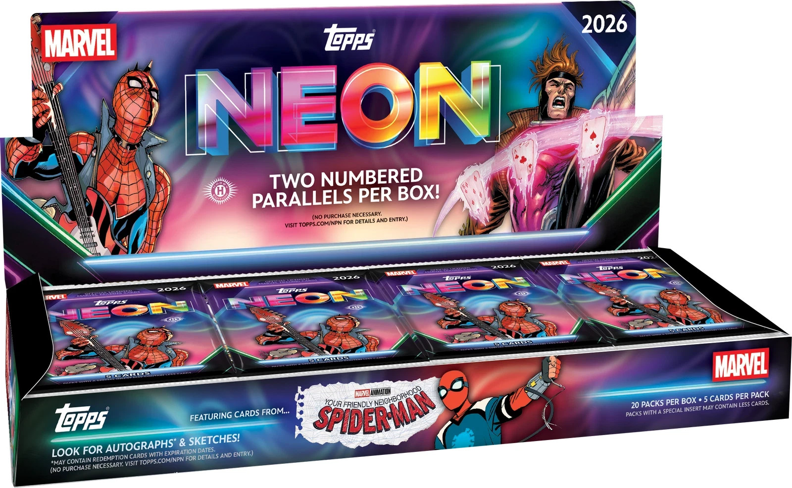 2026 Topps Marvel Neon Hobby box - Rip live only