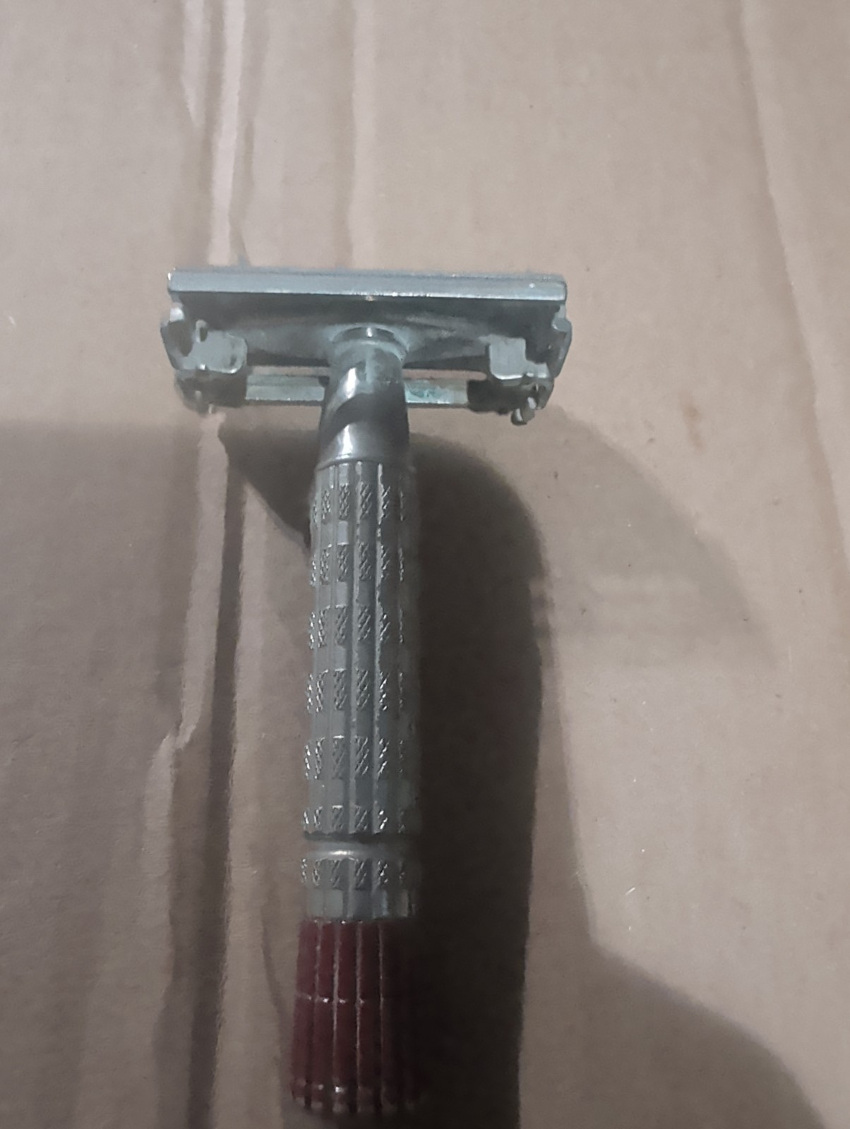 Vintage 1956 Gillette Red Tip Super Speed Safety Razor B2 Date Code TTO USA