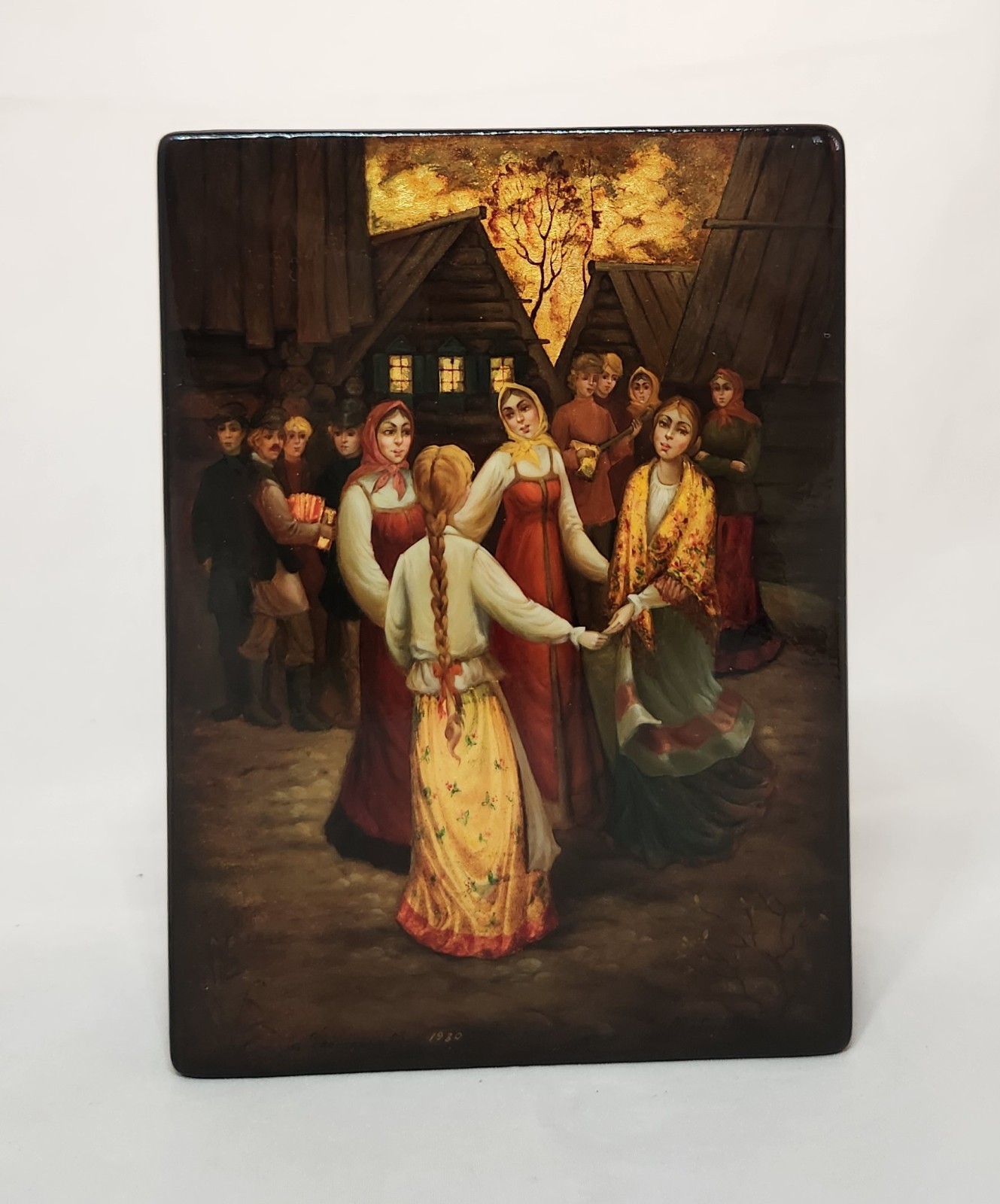 Vintage Russian Lacquer Box 