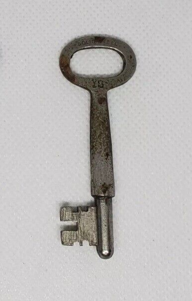 Yale & Towne Skeleton Key Marked 36 Solid Steel, Antique 
