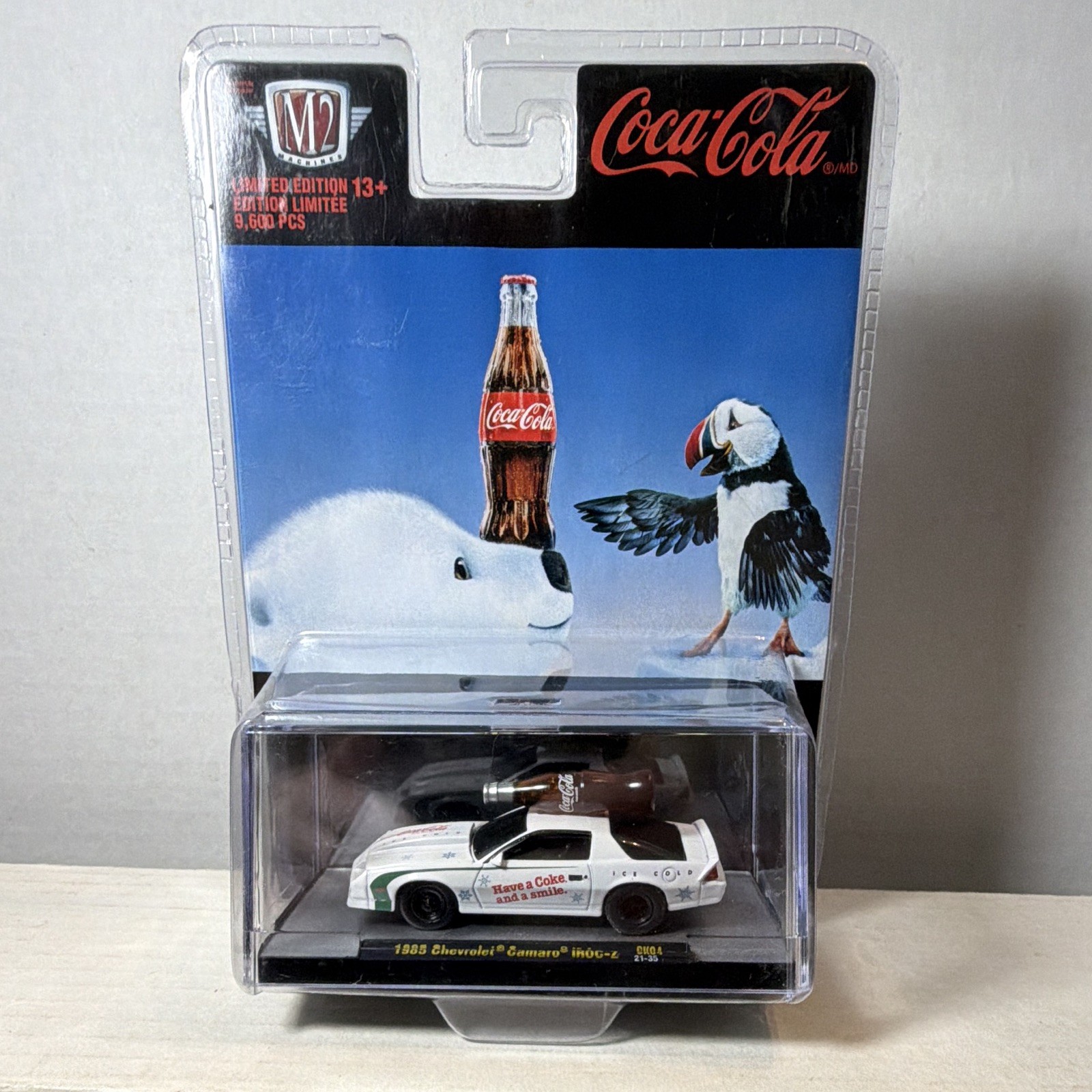 Coca-Cola M2 Machines 1985 Chevrolet Camaro IROC-Z 1:64 Diecast Repro