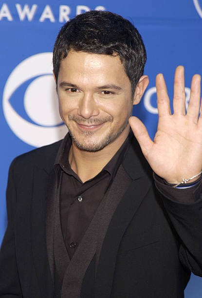 Alejandro Sanz at 44th GRAMMY Awards Arrivals at Staples Center in- Old Photo