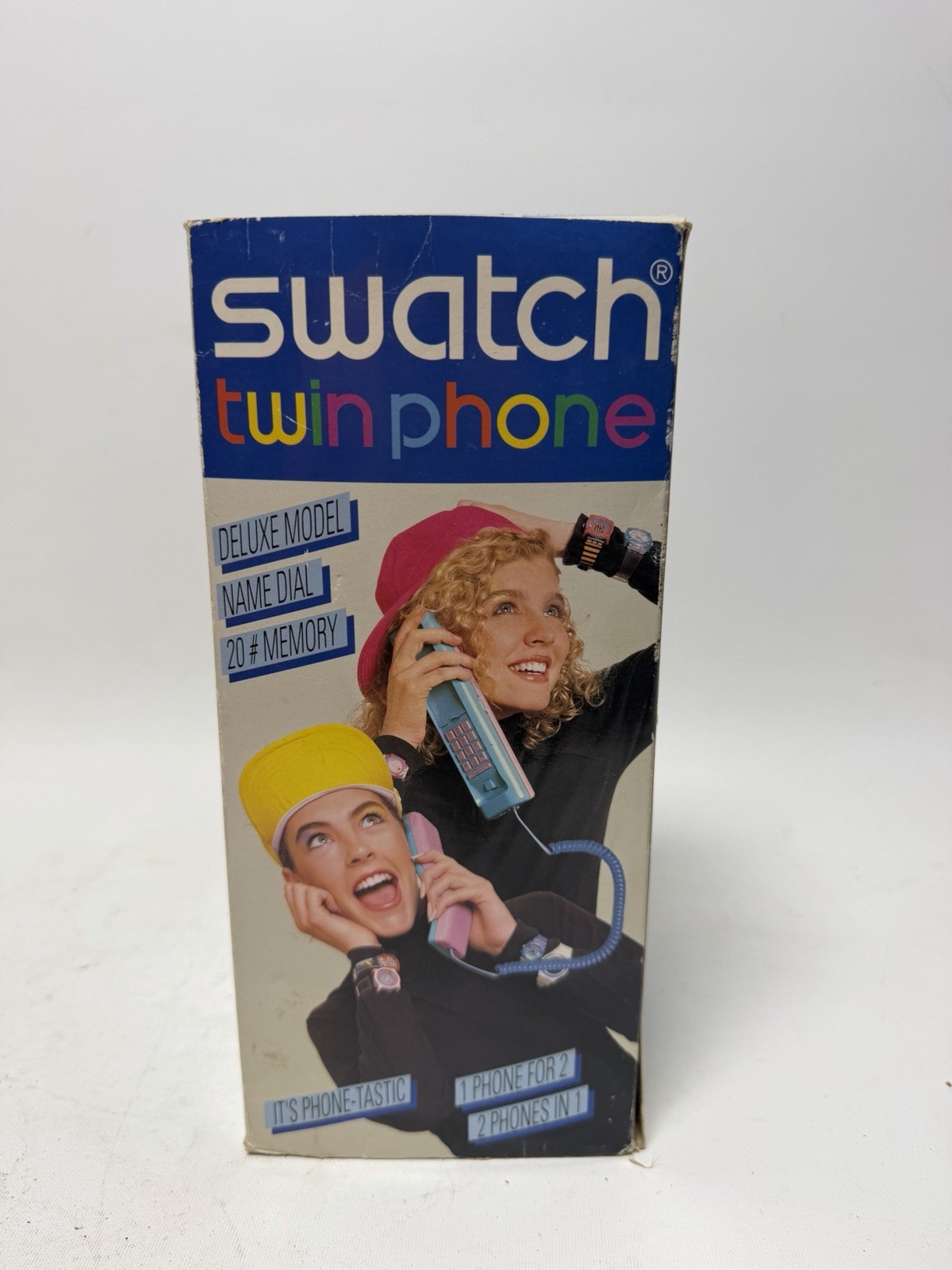 Swatch Twin Green Phone Dial Touch Ring With Box 80s 90s Vintage NOS Retro Rare Swatch Twin Green Phone Dial Touch Ring With Box 80s 90s Vintage NOS Retro Rare