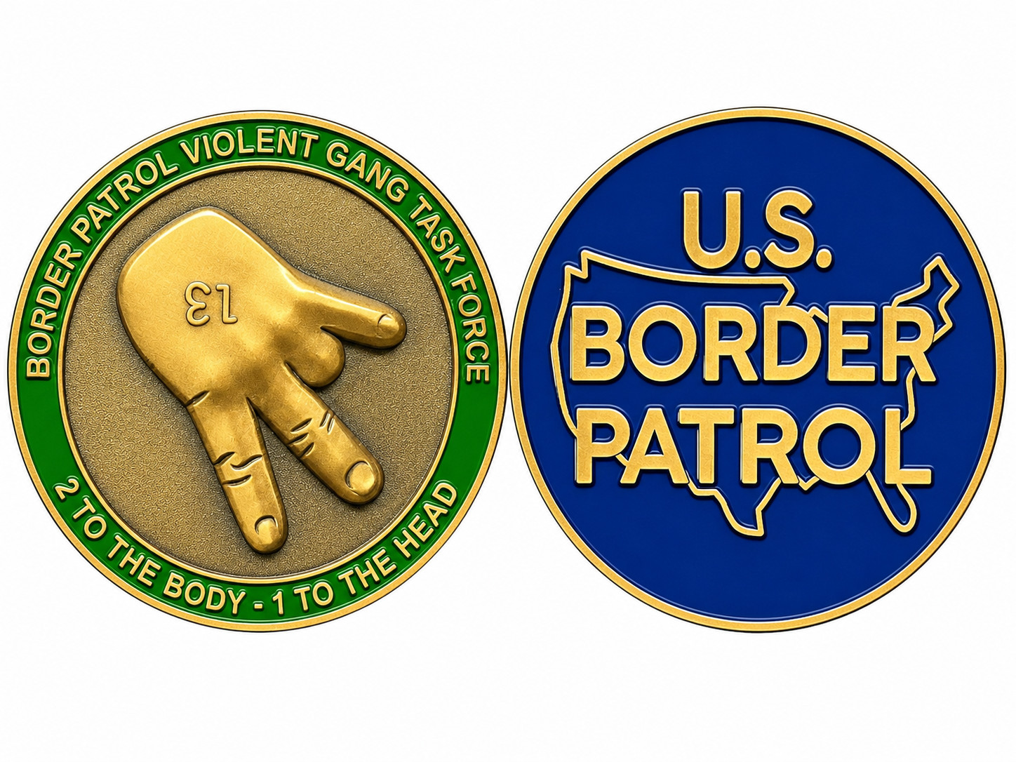 DL13-007 Border Patrol Agent CB Task Force Challenge Coin