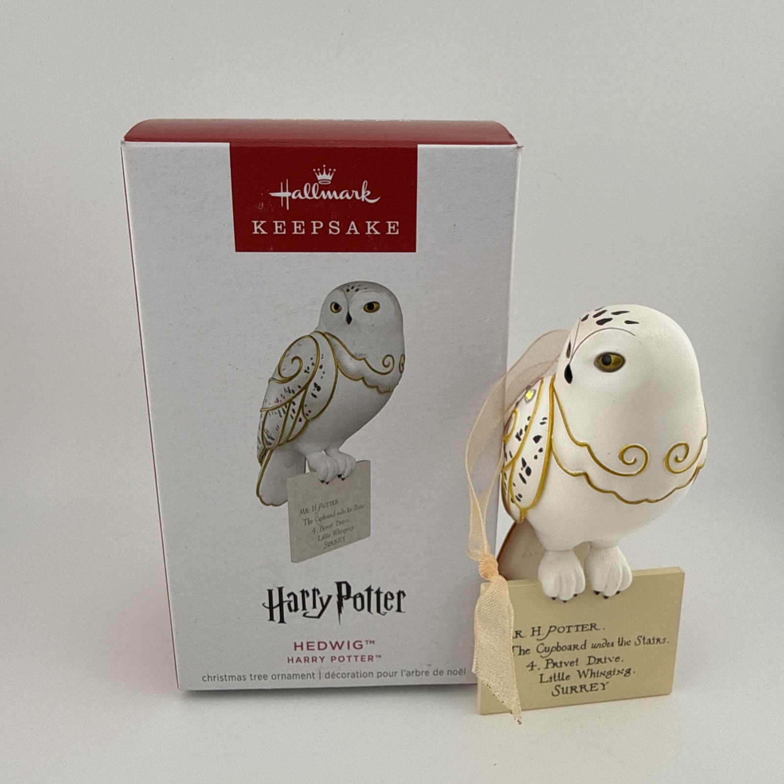 2026 Hallmark Ornament Hedwig with Letter - Harry Potter Christmas Ornament