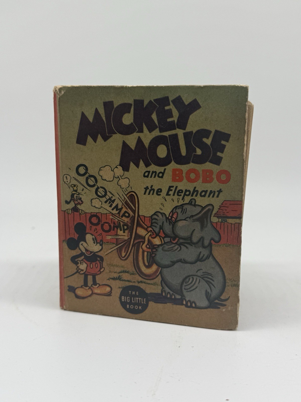 Vintage 1935 Mickey Mouse and Bobo the Elephant Big Little Book #1160 Whitman⁠