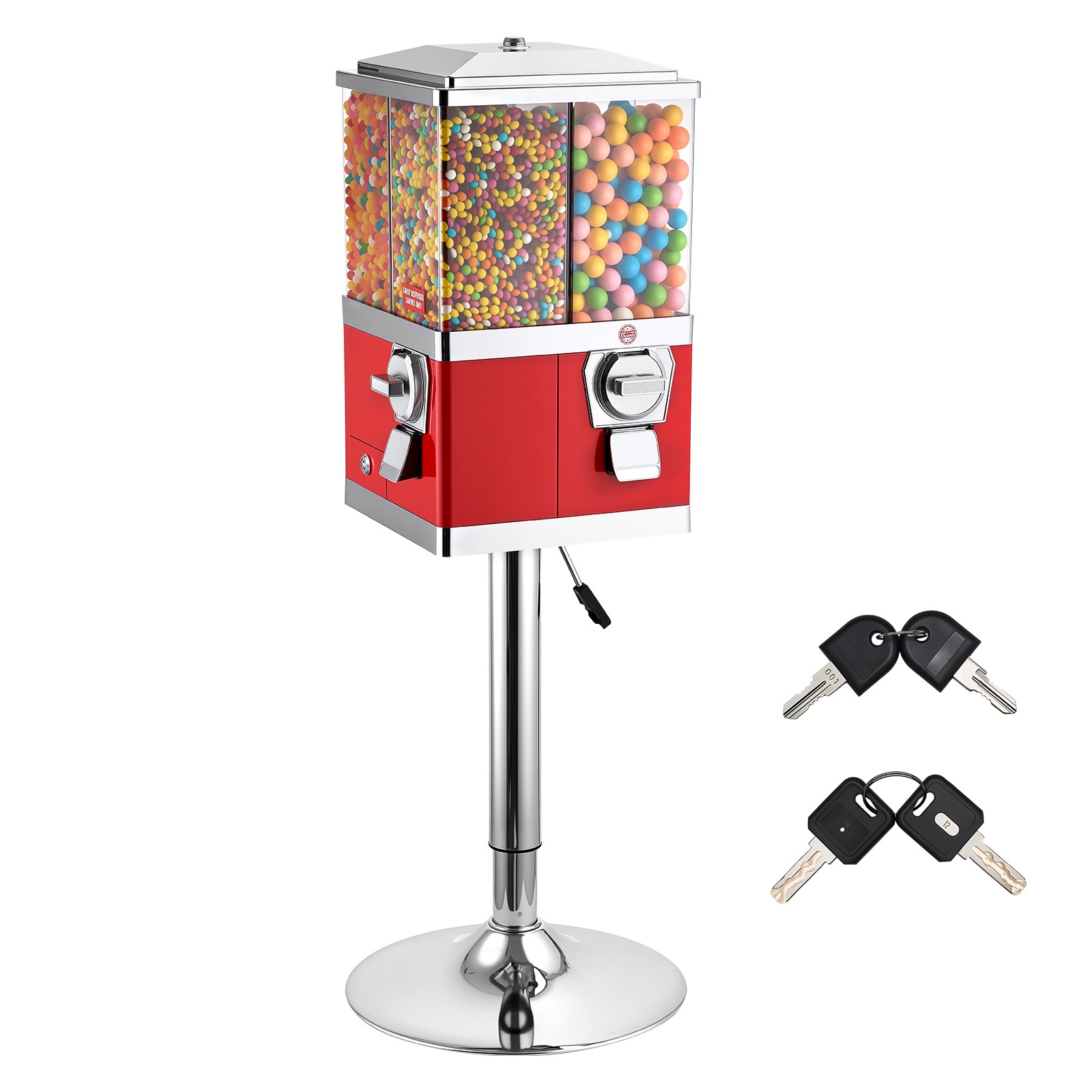 Uimoso Four-Compartment Candy Dispenser with Stand for Convenient Distribution
