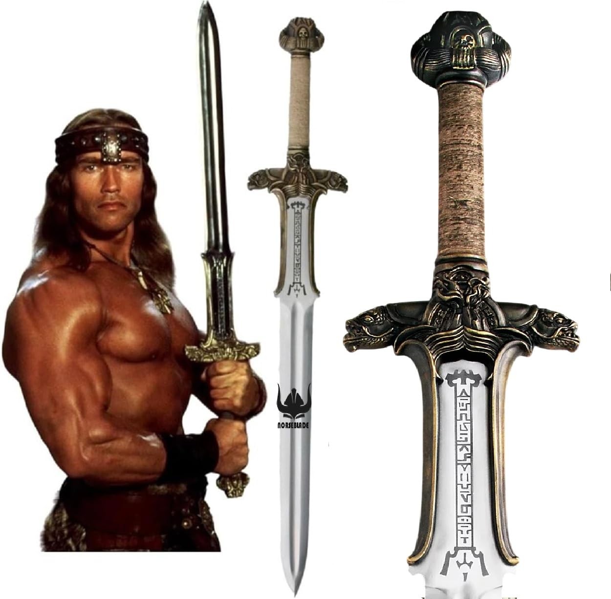 Conan The Barbarian Sword,42 '' Handmade Conan Atlantean Sword 1095 Carbon St...