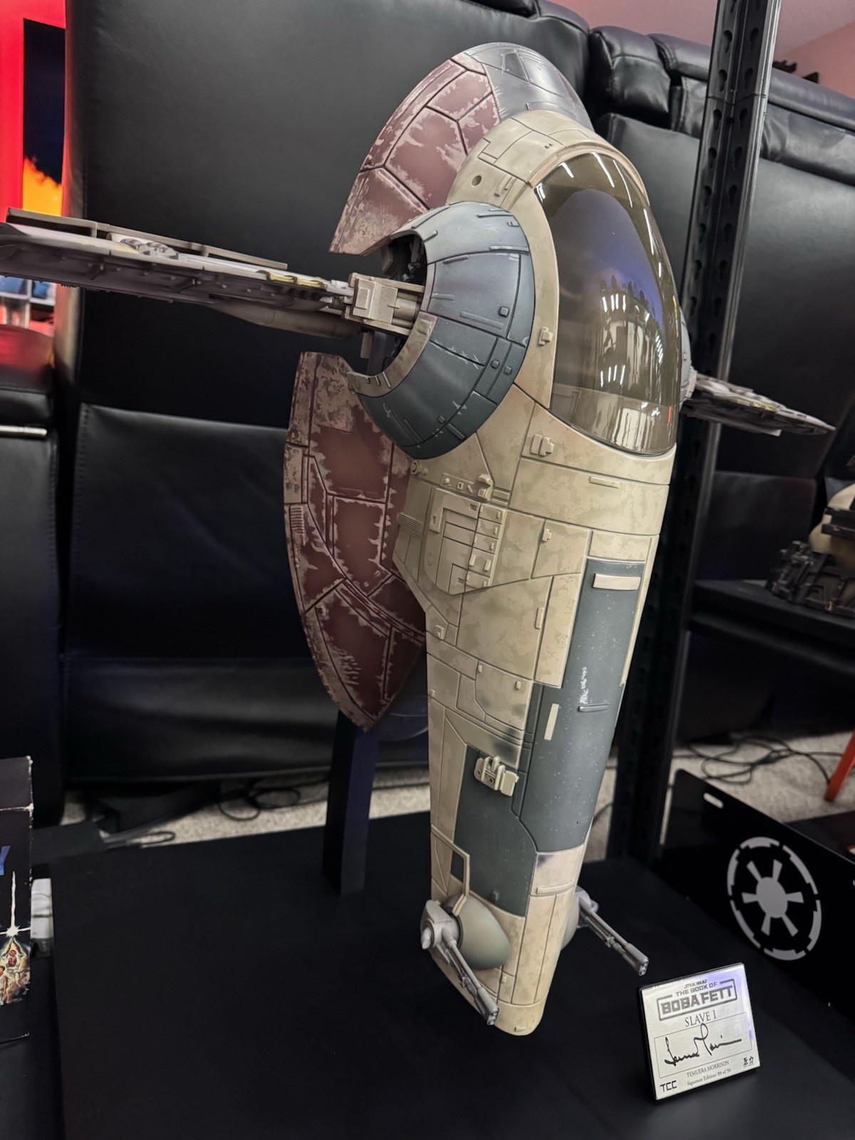 Force Laboratory Star Wars Boba Fett Slave 1 Ship Force Art  Signature Edition
