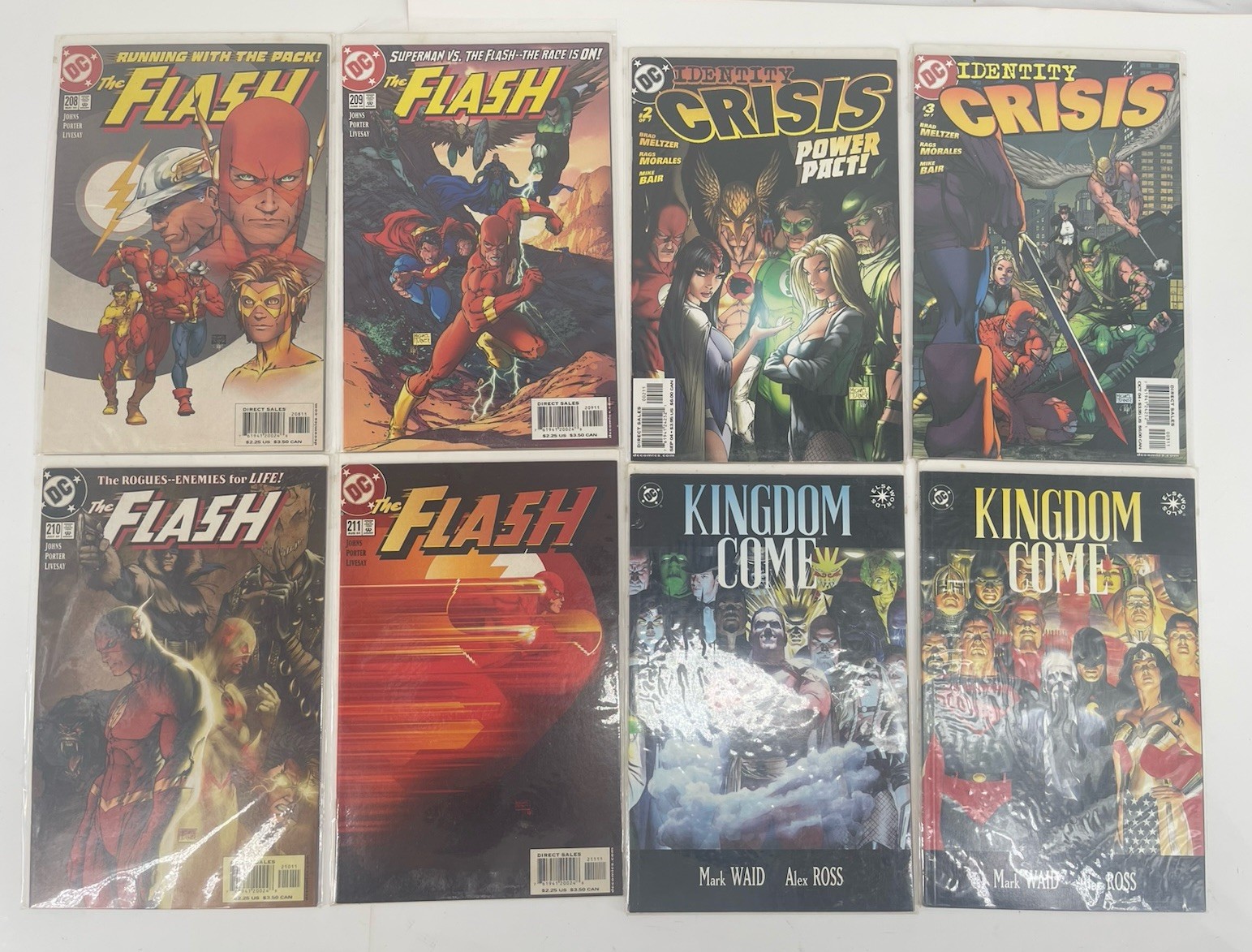 The Flash #208 209 210 Comic Lot of 8  2004 Michael Turner Superman DC Comics #5