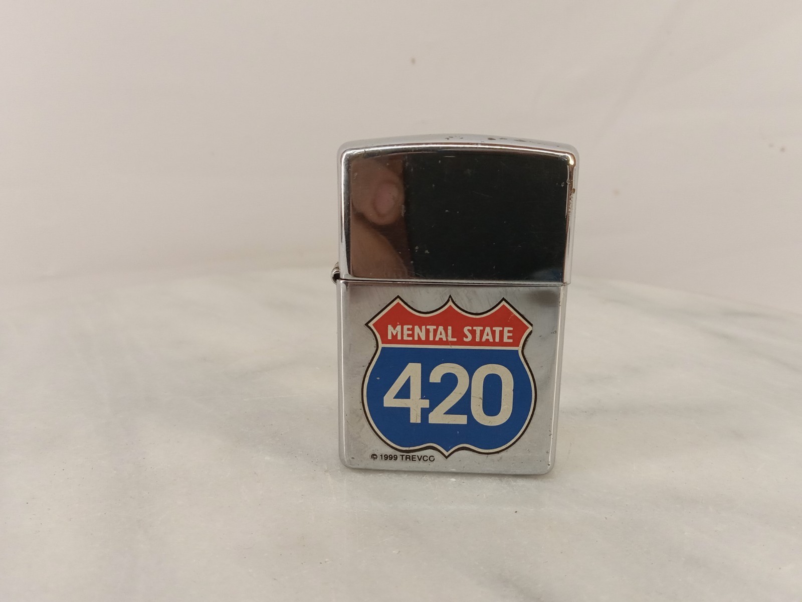 1999/ 2000 Zippo Lighter Trevco Mental State Highway 420  Rare
