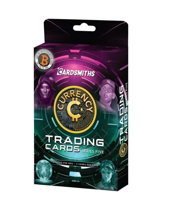 Cardsmiths Crypto Currency Series 5 Trading Cards - 2 Pack Collector Box