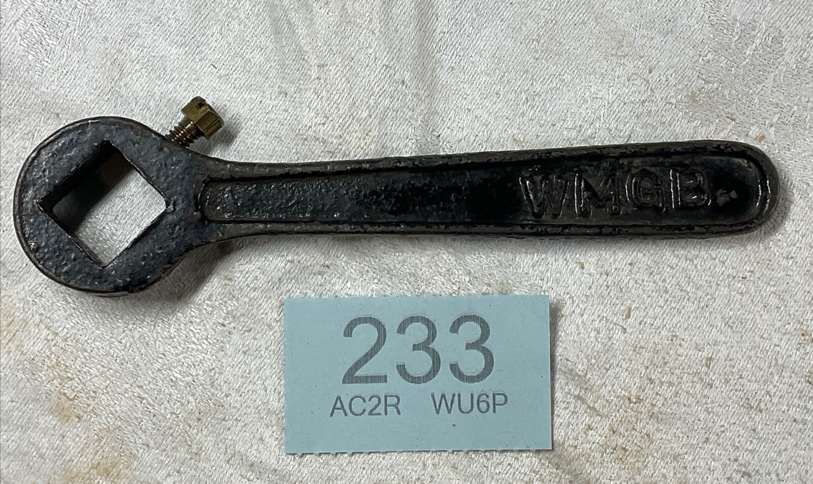 Vintage West Midlands Gas Board WMGB W.M.G.B. Spanner Wrench Tool Holder Collect