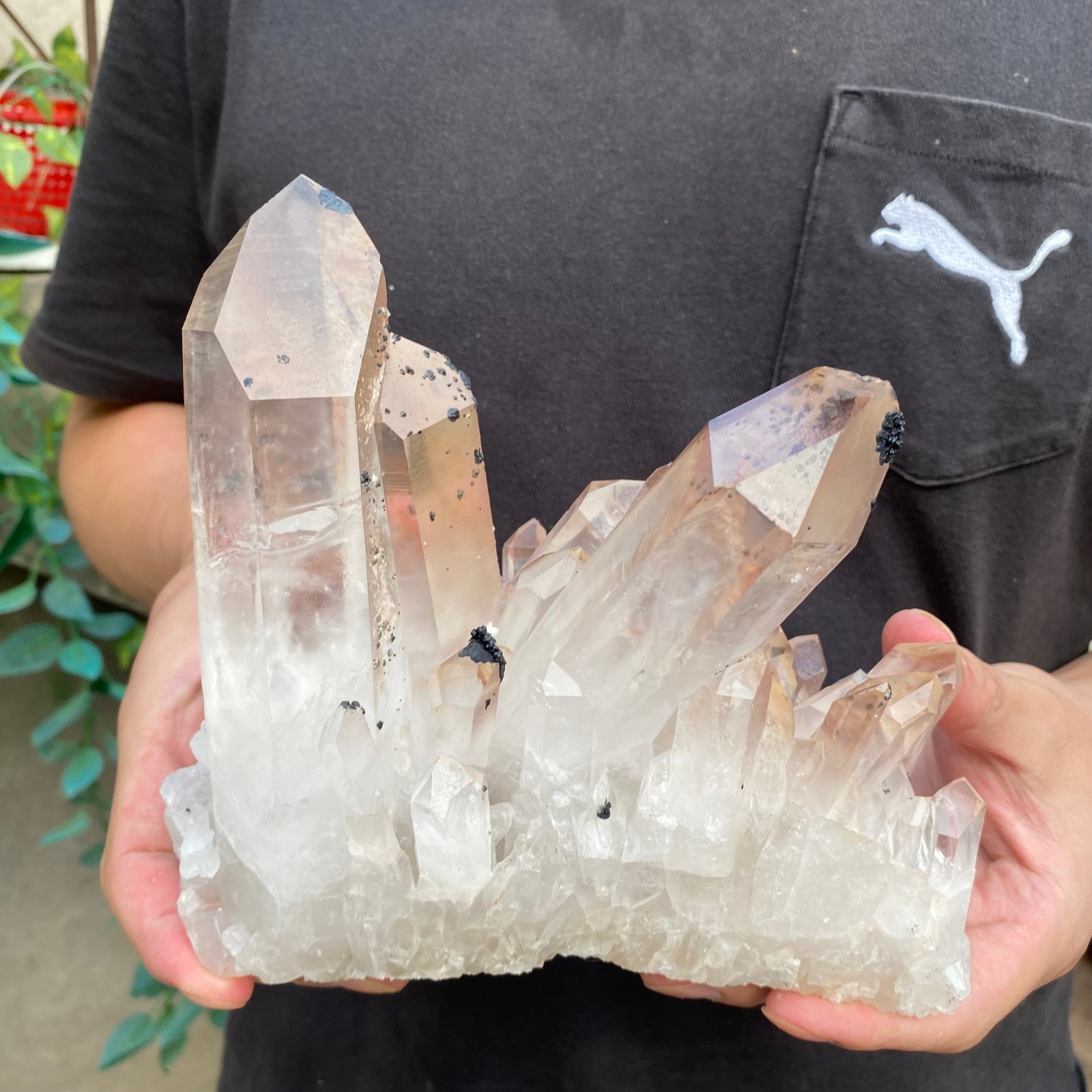 4.7lb Natural Clear White Quartz Crystal Cluster Rough Healing Specimen
