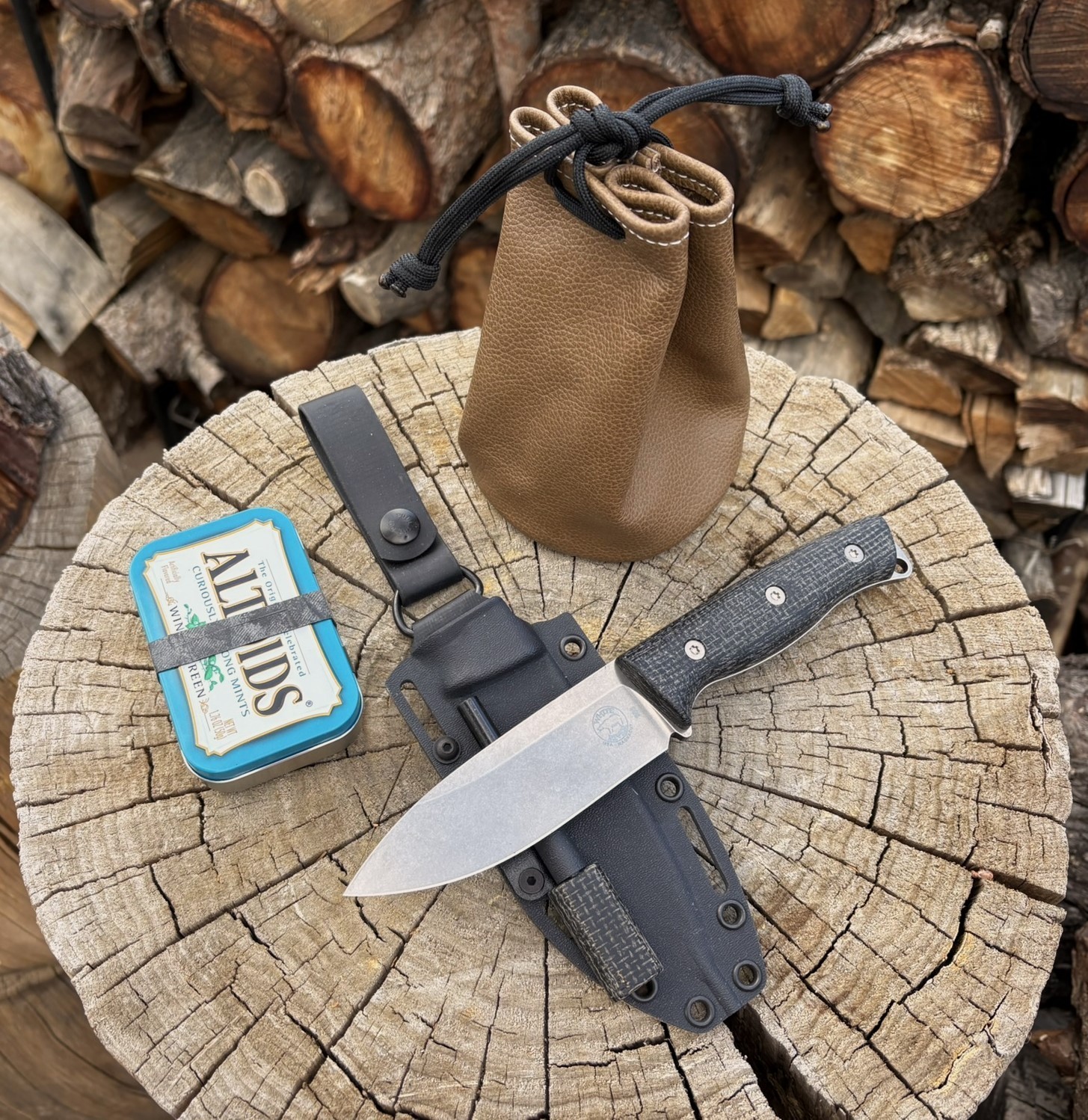 WHITE RIVER URSUS 45 FULL TANG KNIFE CPM MAGNACUT STEEL 62-64 HRC + Survival Kit