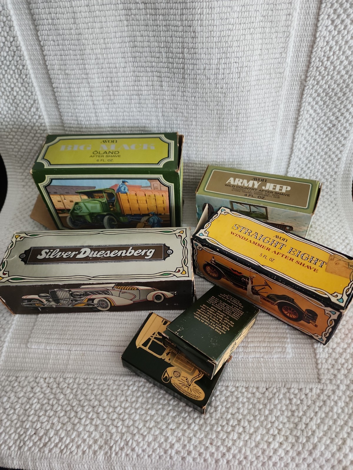 4 AVON Vintage Cars Cologne Bottles W/Original Boxes. NEW. See  Description. 