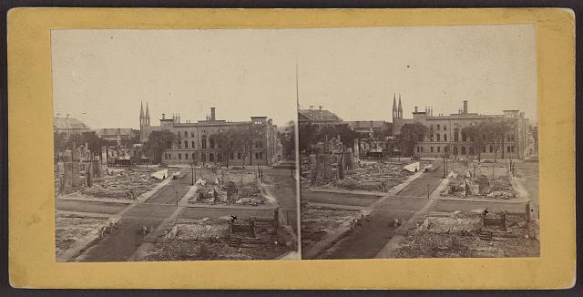 Views of the ruins in Portland c1900 Old Photo