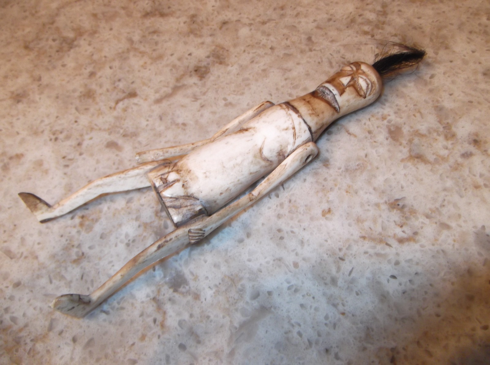 Vintage Carved Articulated Fertility Doll Lombok Indonesian 
