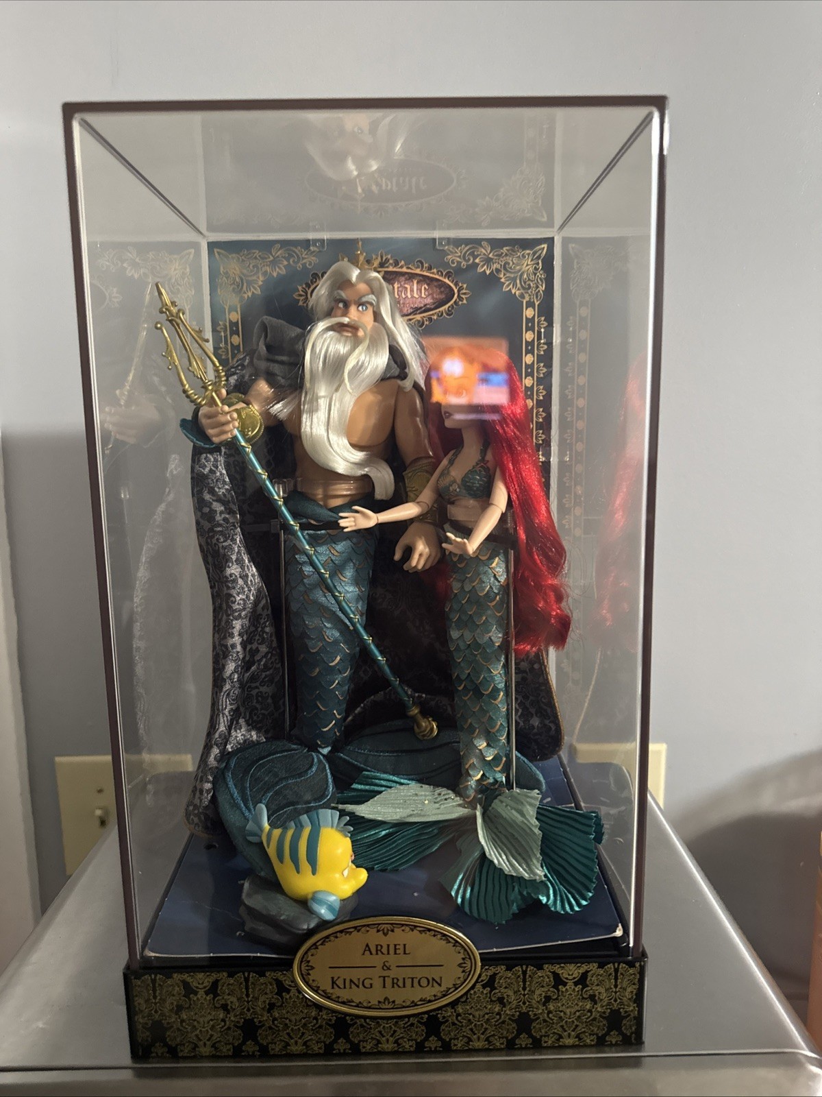 Disney Store Fairytale Series Ariel & King Triton LE Doll Set Exclusive 2019