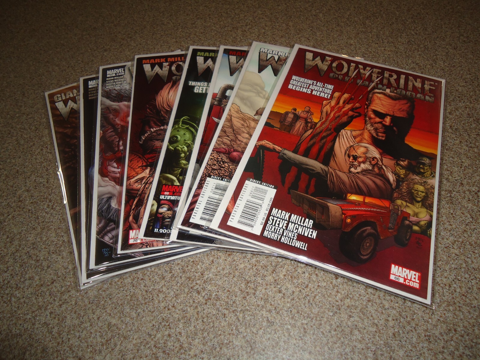 WOLVERINE OLD MAN LOGAN COMPLETE SERIES 66-72 + GIANT SIZE 1 HG