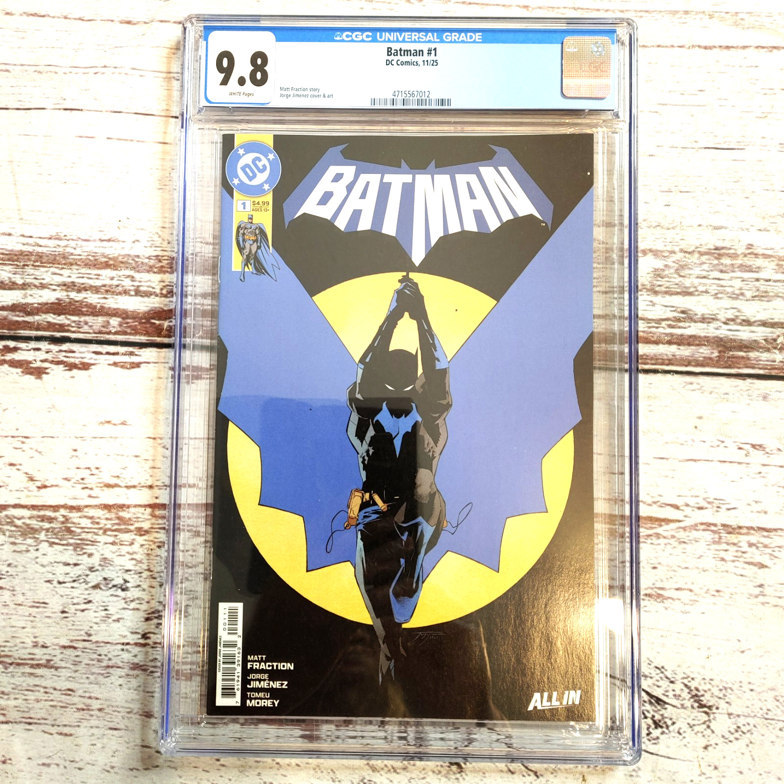 Batman #1 Cover A 1st Print Matt Fraction DC Comics 2025 CGC 9.8.