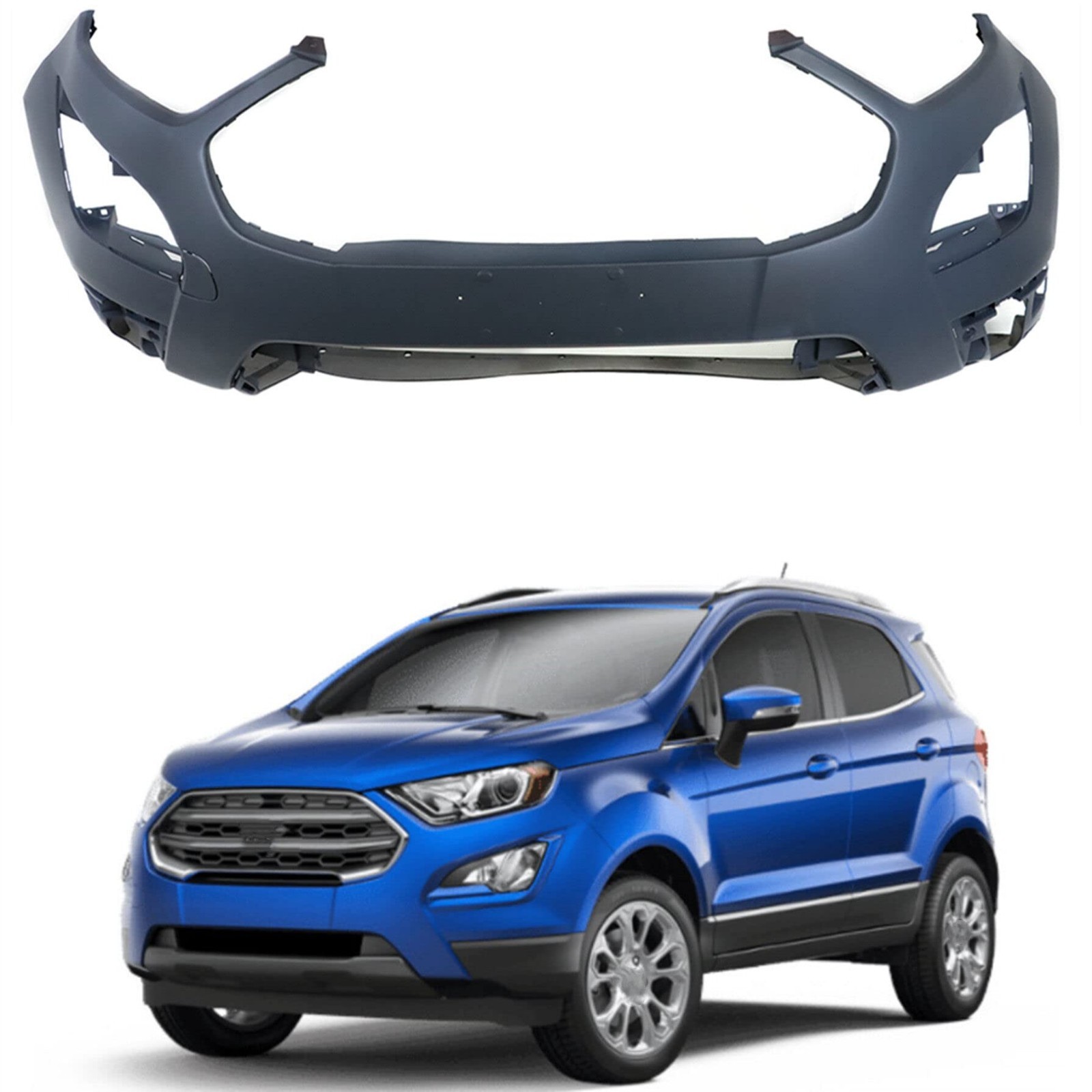 Front Bumper Cover Fascia Replacement for Ecosport 2018-2019