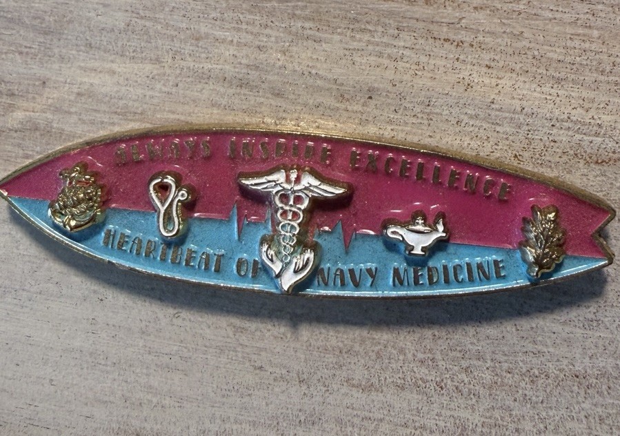 Navy Medicine, San Diego, California -Surfboard Challenge Coin