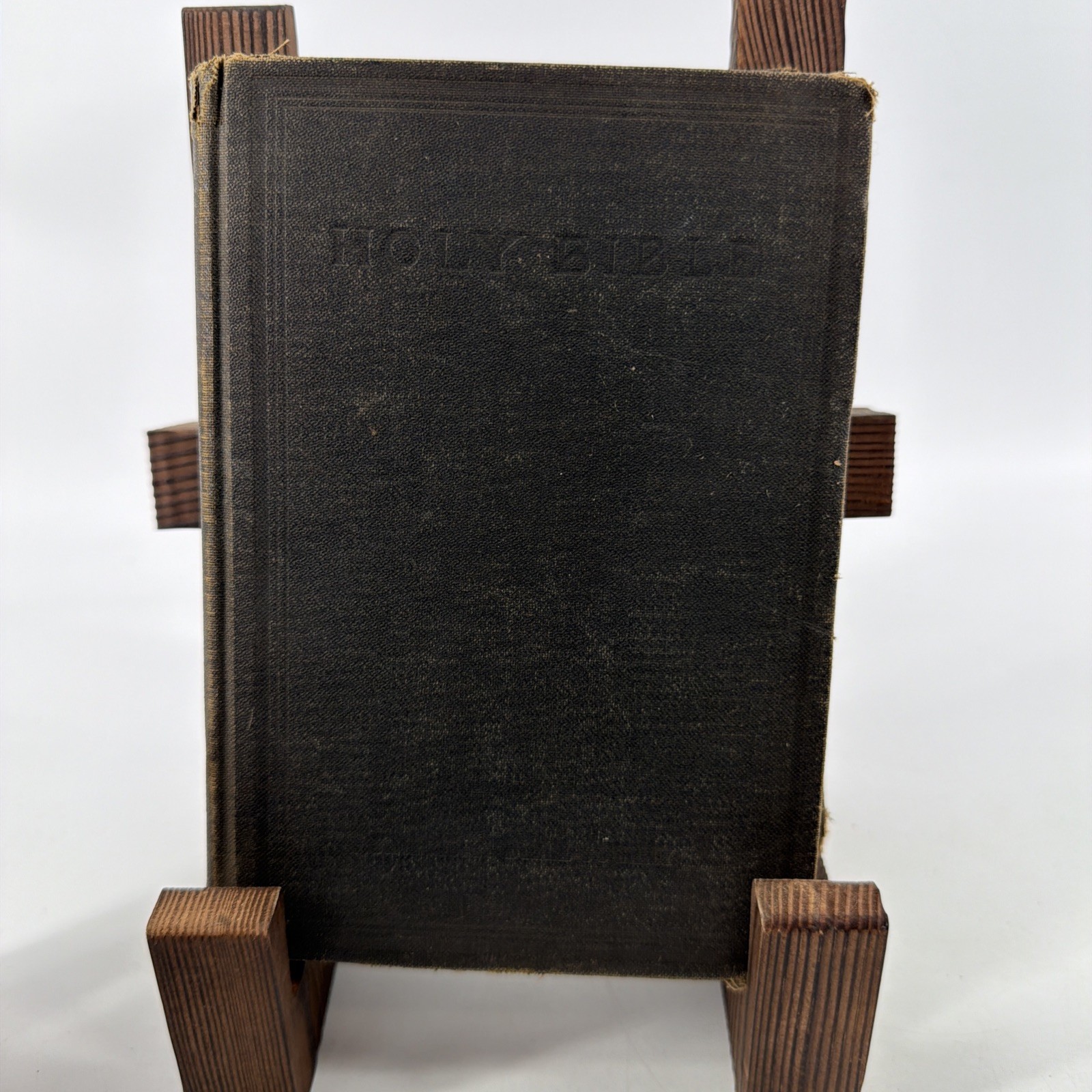 Antique 1925 Holy Bible Old and New Testaments American Bible Society Hardcover 