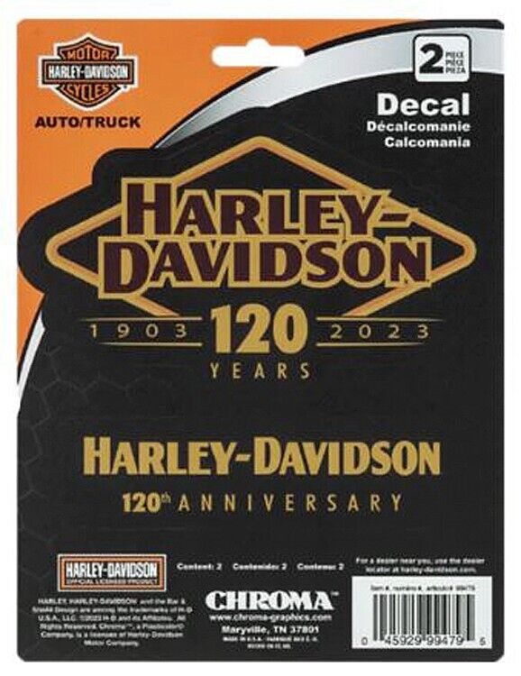 Harley-Davidson® 120th Anniversary Collection Logo Stick-On Decals