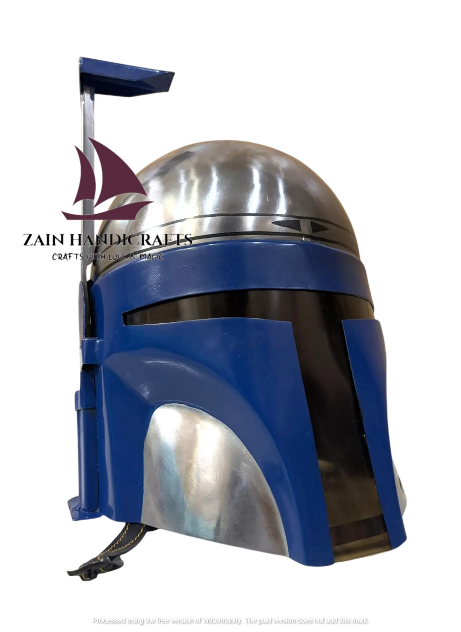 ZAIN Medieval Steel Mandalorian Helmet Star Wars Knight Cosplay Halloween Gift