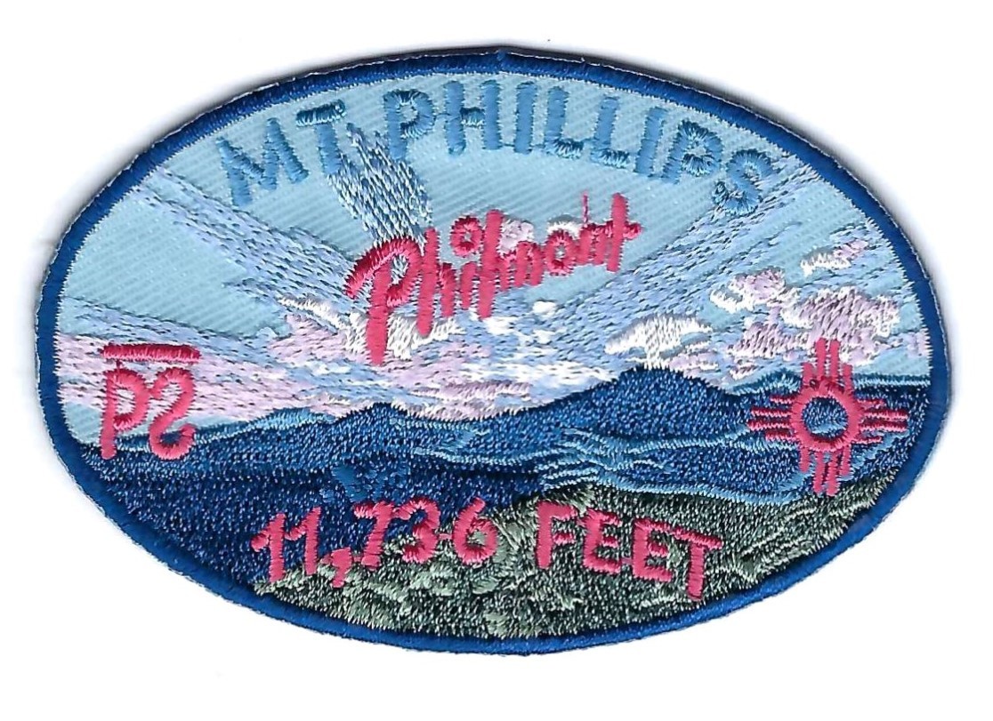 PHILMONT SCOUT RANCH * MT. PHILLIPS * 11,736 FEET * 3 1/4 BY 2 1/4 INCH